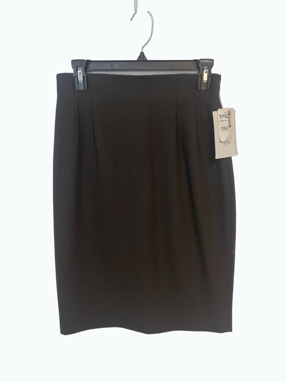 Emanuel Ungaro 100% wool Black Pencil Skirt NWT Off Fifth 8 /42 Fits 4 6